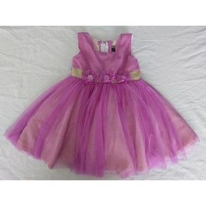 Bollywood Indian Pakistani Dress Baby Girl Outfit Pink Gold Floral 18 - 24 Month